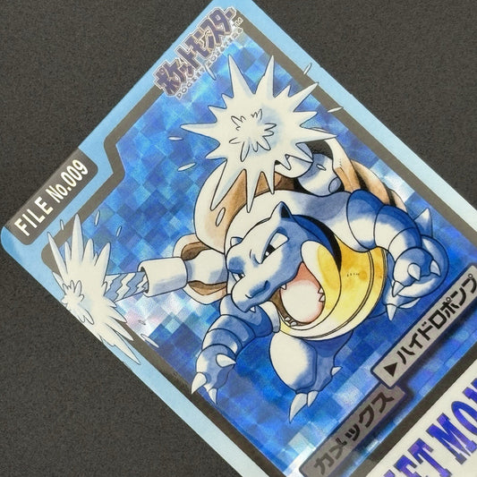 1997 Bandai Carddass Blastoise File No.009 Holo Pokémon Card Japanese JP