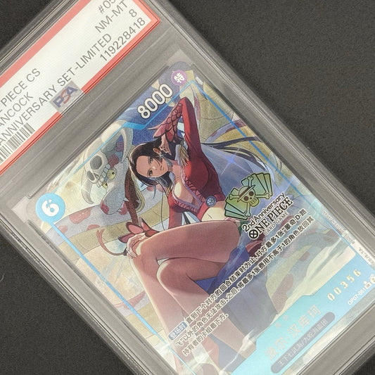 2024 One Piece Card Boa Hancock CS-051 2nd Anniversary Set Limited PSA 8