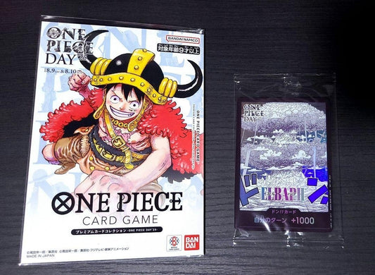 2025 One Piece Card Game ELBAPH DON!! Card + Luffy Promo Set One Piece Day JP
