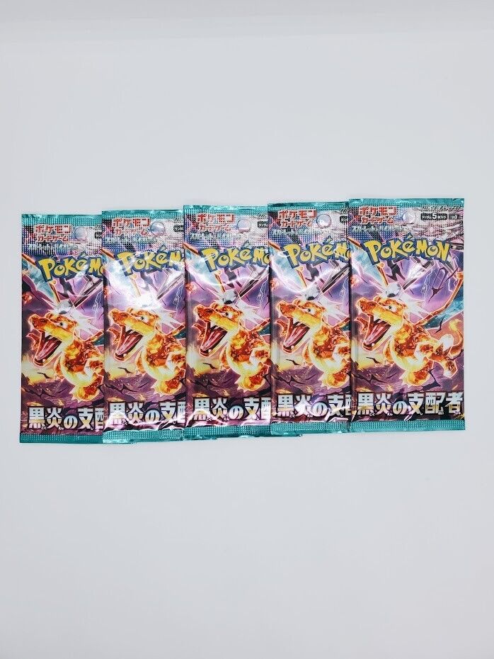 10Packs Ruler of the Black Flame SV3 Japanese Pokemon Card Sealed