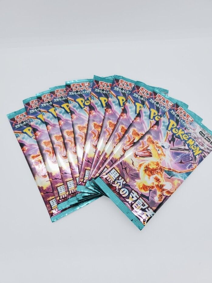 10Packs Ruler of the Black Flame SV3 Japanese Pokemon Card Sealed