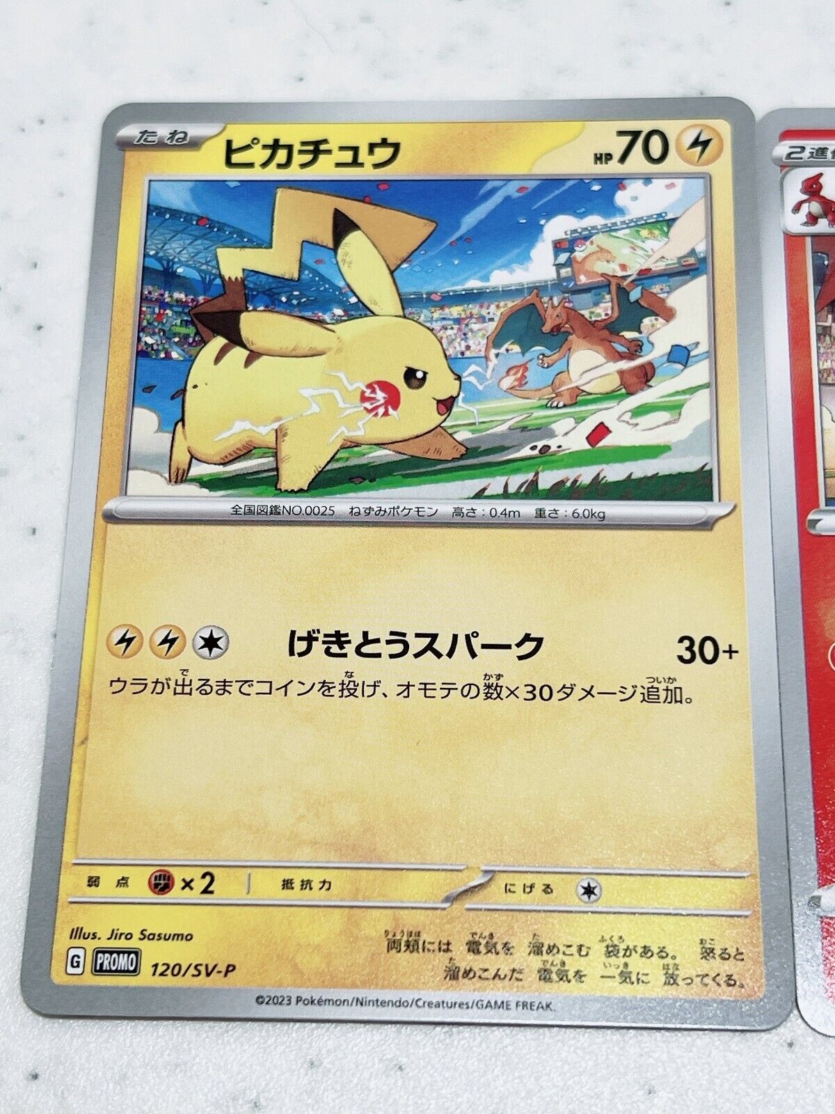 Pikachu 120/SV-P Charizard 143/S-P Pokemon Card Japanese set of 2 Promo Japan JP