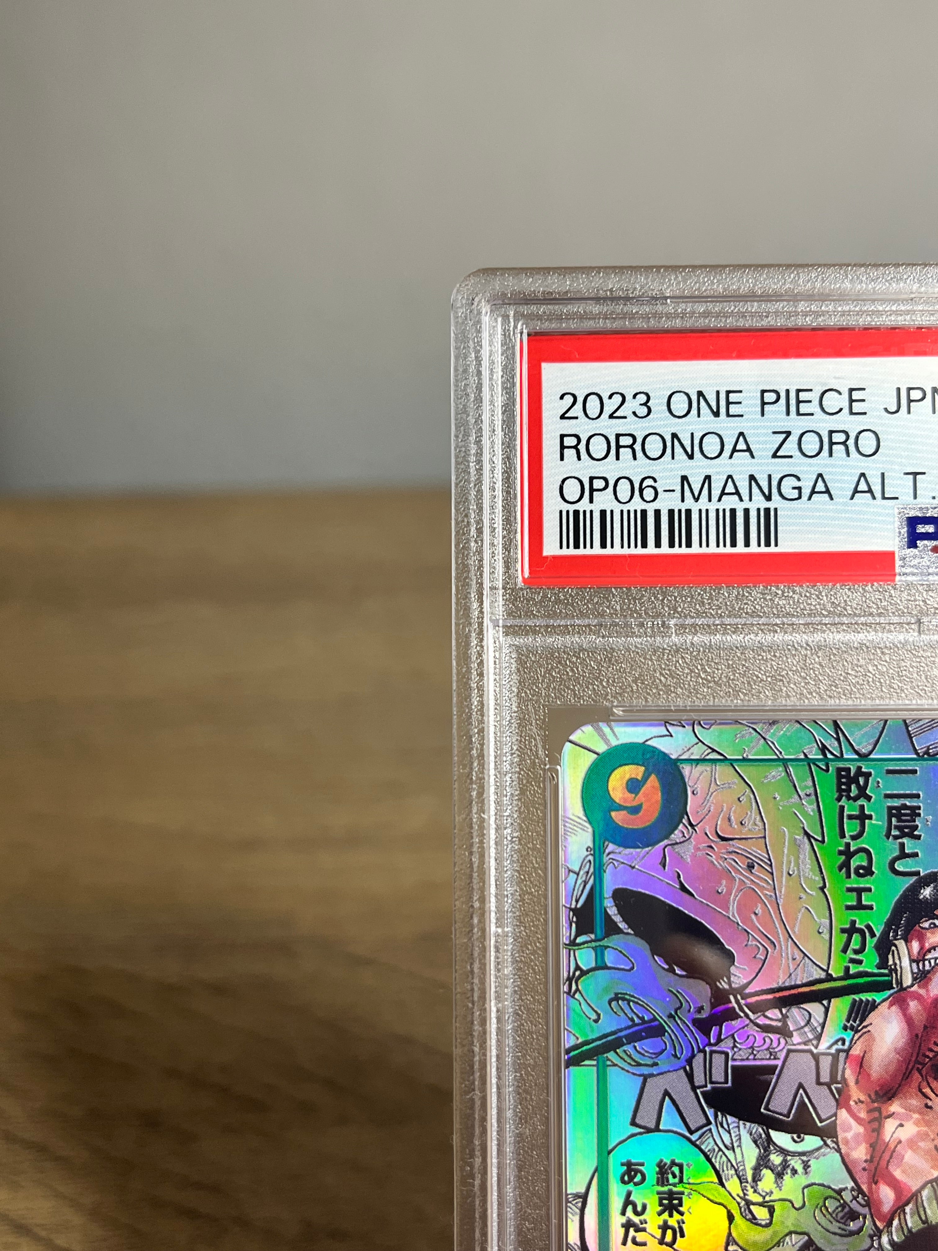 PSA10 RORONOA ZORO MANGA ALTERN 2023 ONE PIECE JAPANESE WINGS OF THE CAPTAIN 118