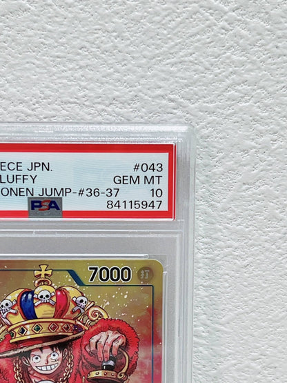 PSA10 one piece jpn MONKEY D LUFFY weekly shonen junp