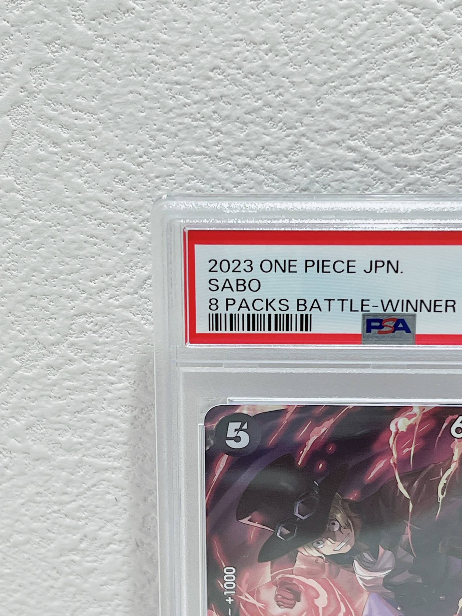 PSA10　2023 one piece jpn sabo 8 packs battle winner