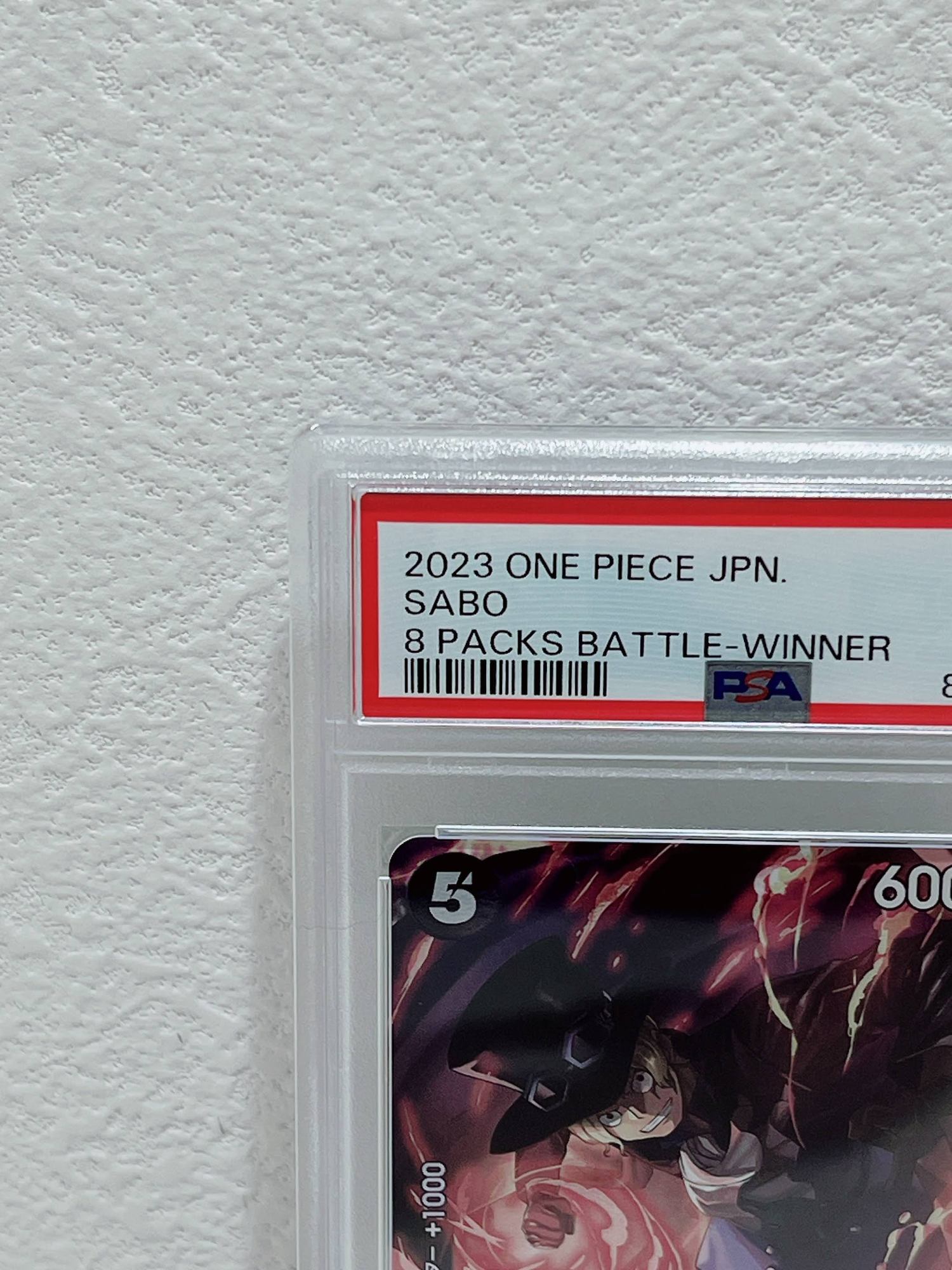 PSA10　2023 one piece jpn sabo 8 packs battle winner