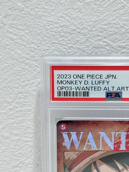 PSA10　2023 one piece jpn monkey d luffy op03 wanted alt art