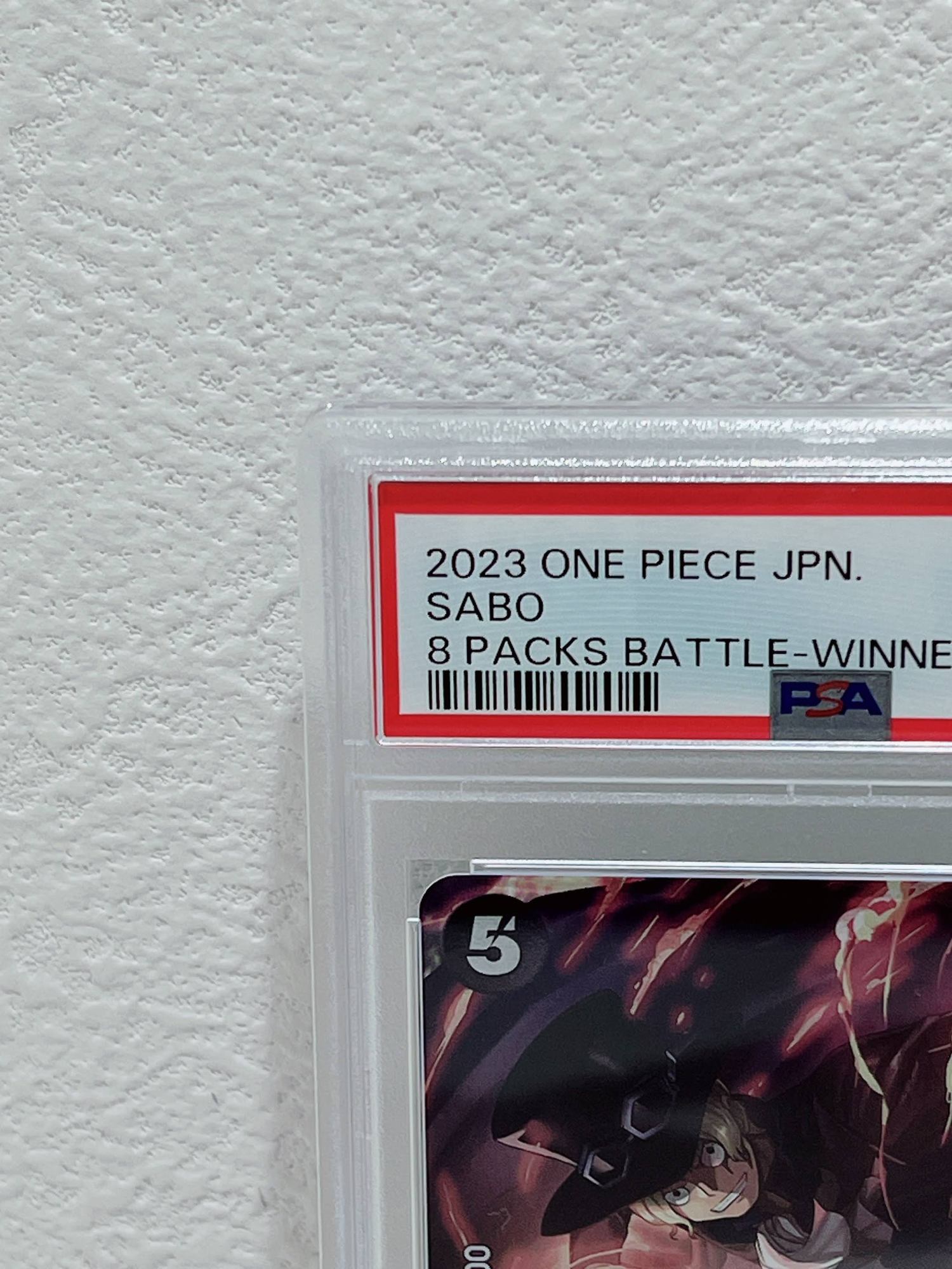 PSA10　2023 one piece jpn sabo 8 packs battle winner