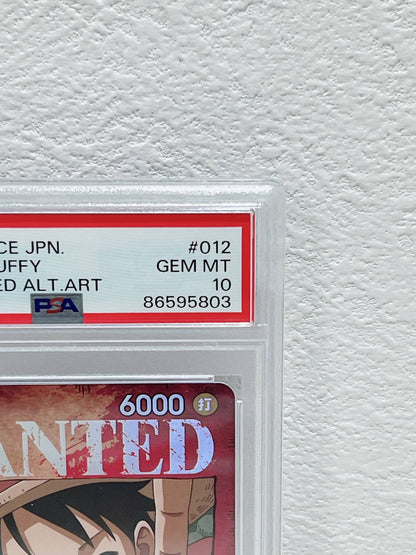 PSA10　2023 one piece jpn monkey d luffy op03 wanted alt art