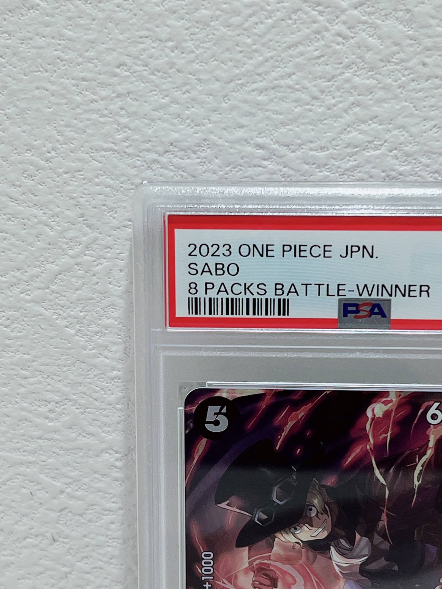 PSA10　2023 one piece jpn sabo 8 packs battle winner