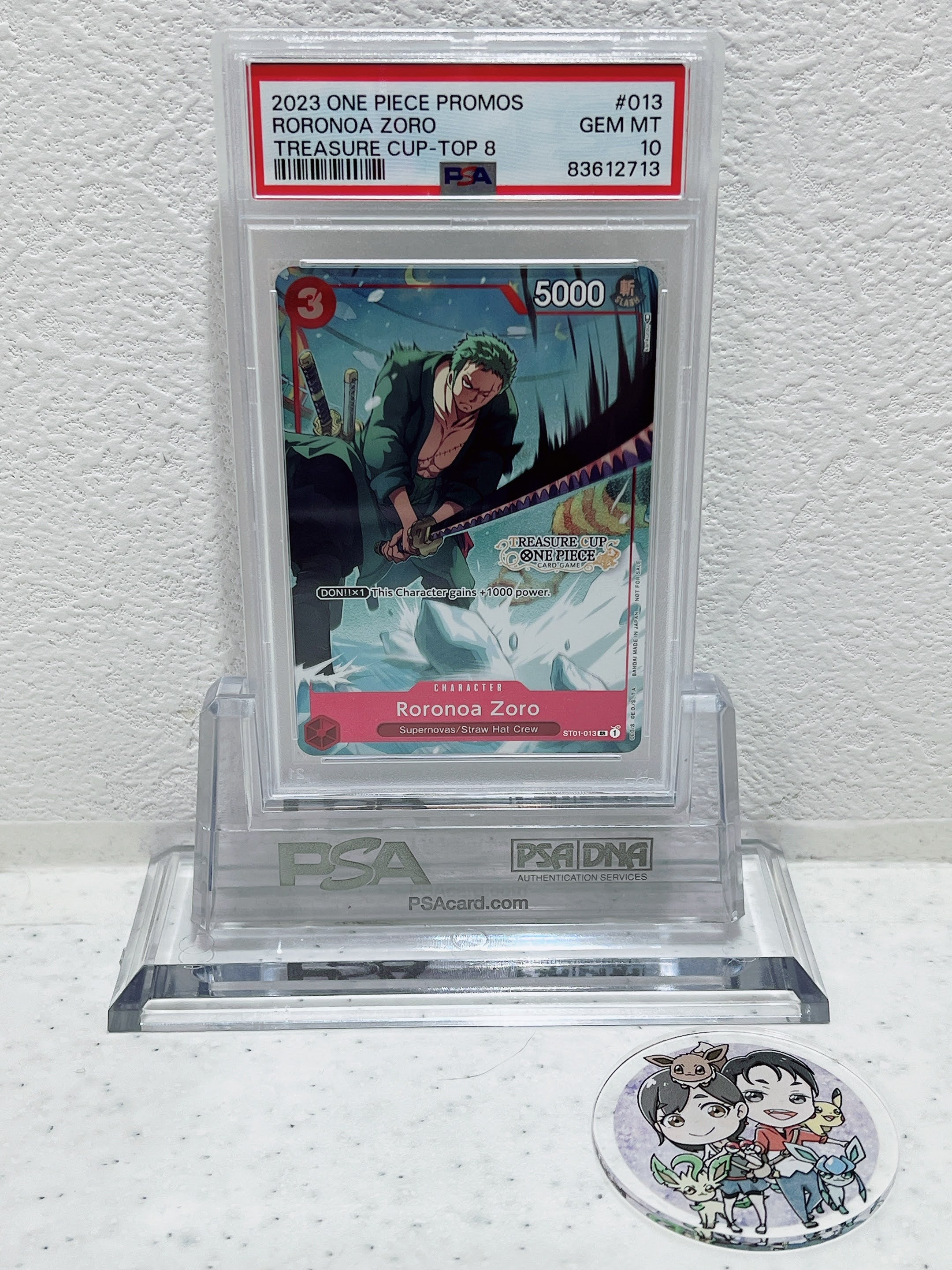 PSA10 2023 one piece promos Roronoa Zoro treasure cup top8