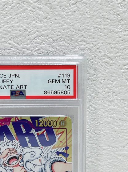 PSA10　Monkey D. Luffy Alternate Art　OP05-119